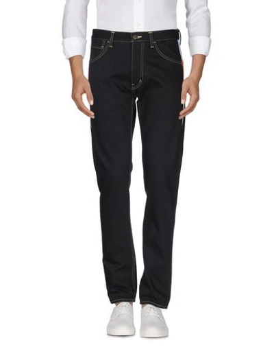Facetasm Denim Pants In Black