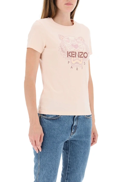 Shop Kenzo Tiger Print T-shirt In Pink