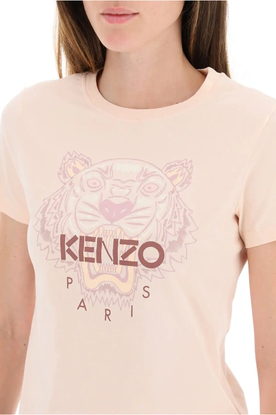Shop Kenzo Tiger Print T-shirt In Pink