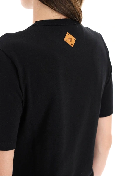 Shop Mcm T-shirt With Logo In Black