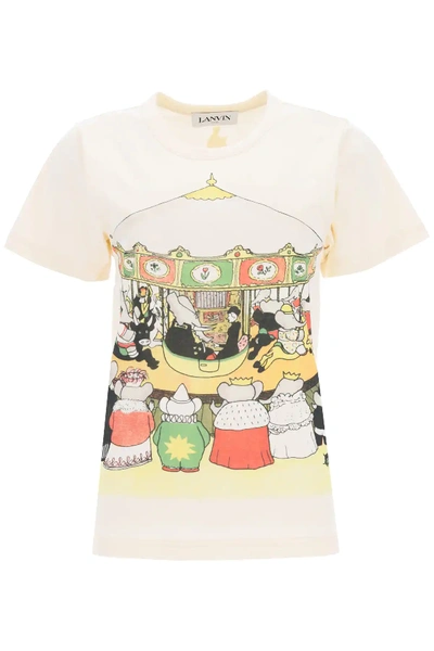 Shop Lanvin Babar The King T-shirt In Beige