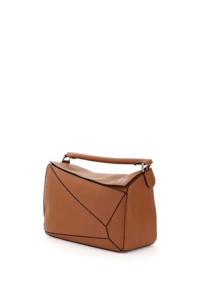 Shop Loewe Large Puzzle Bag In Brown