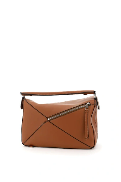 Shop Loewe Large Puzzle Bag In Brown