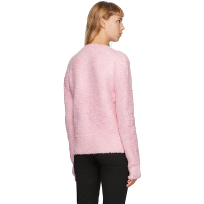 Shop We11 Done We11done Pink Boucle Sweater
