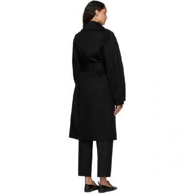 Shop Arch The Black Cashmere & Silk Wrap Coat
