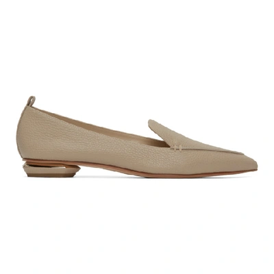 Shop Nicholas Kirkwood Beige Beya Loafers In M33 Stone