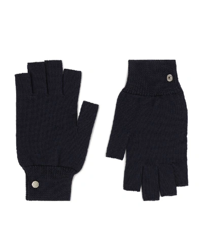Shop Rick Owens Wool Fingerless Gloves