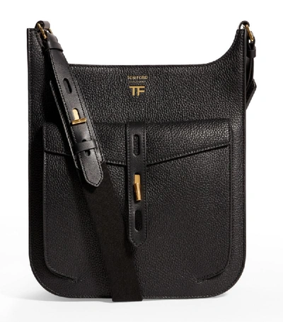 Shop Tom Ford Leather T-twist Hobo Shoulder Bag