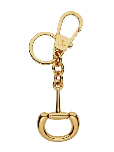 Shop Gucci 1955 Horsebit Keychain In Gold