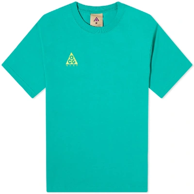 Shop Nike Acg Logo Tee In Green