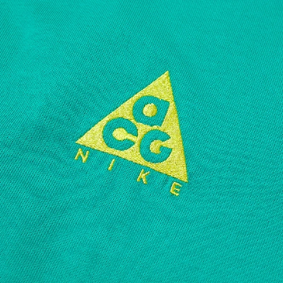 Shop Nike Acg Logo Tee In Green