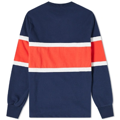 Shop Aimé Leon Dore Multi Stripe Long Sleeve Tee In Blue