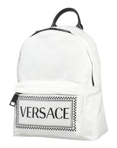 Shop Versace Backpacks In White