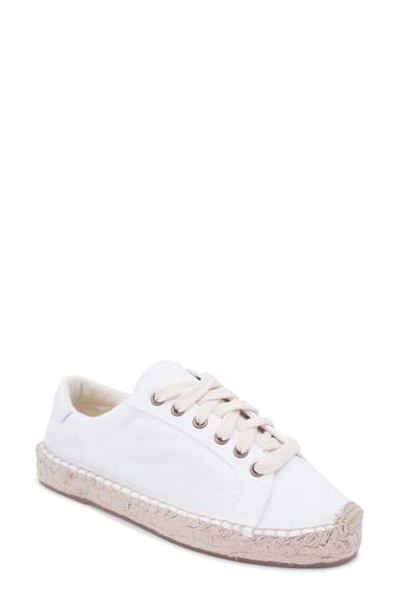 Shop Soludos Izzy Espadrille Sneaker In White Canvas