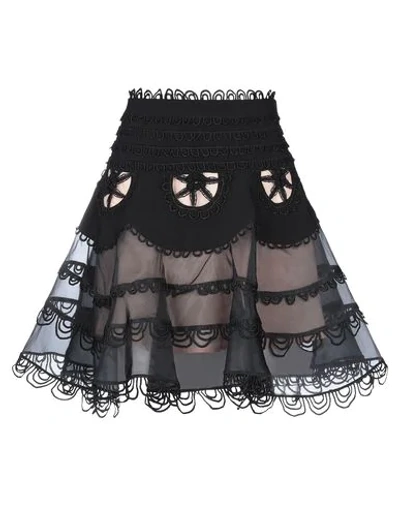Shop Amuse Mini Skirts In Black