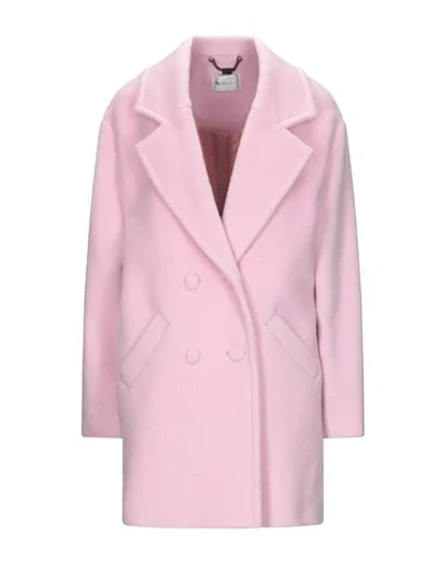Shop Be Blumarine Coats In Pink