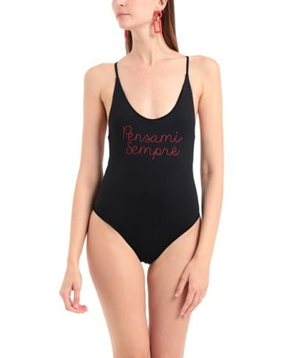 Shop Giada Benincasa One-piece Swimsuits In Black