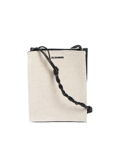 Shop Jil Sander Tangle Small Bag In Ivory Color In Cream