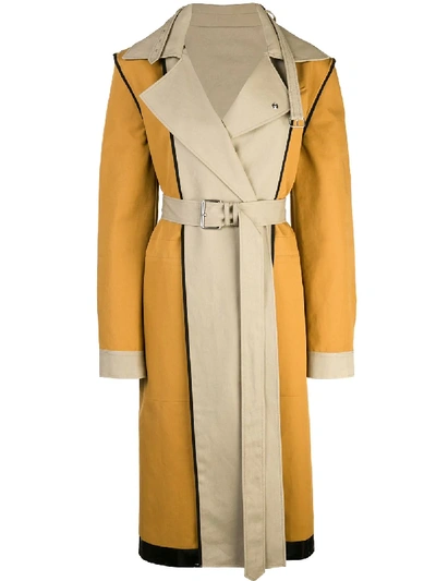 Shop Proenza Schouler Bonded Cotton Trench Coat In Brown