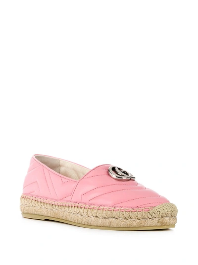 Shop Gucci Leather Espadrillas In Pink