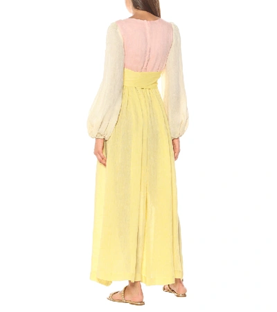Shop Lisa Marie Fernandez Carolyn Linen Maxi Dress In Multicoloured
