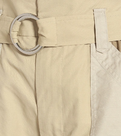Shop Frame Cotton-blend Cargo Pants In Brown