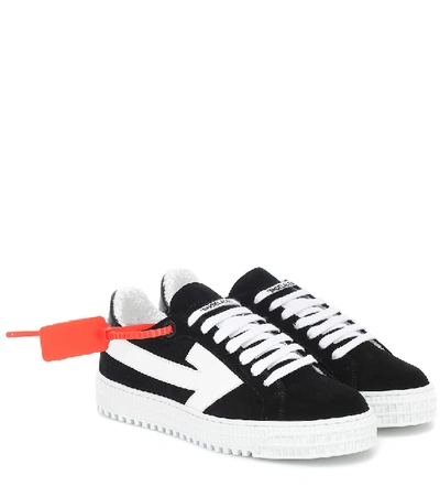Shop Off-white Degrade Arrow Suede Sneakers In Black