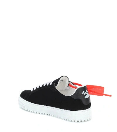 Shop Off-white Degrade Arrow Suede Sneakers In Black