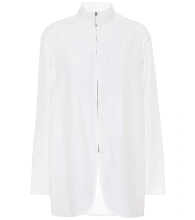 Shop The Row Zana Wool-blend Shirt Jacket In White