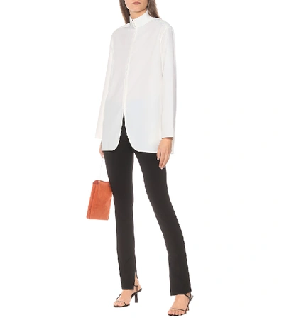 Shop The Row Zana Wool-blend Shirt Jacket In White