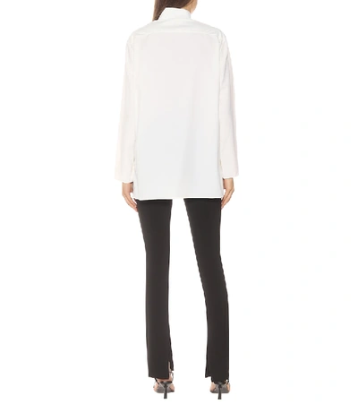 Shop The Row Zana Wool-blend Shirt Jacket In White