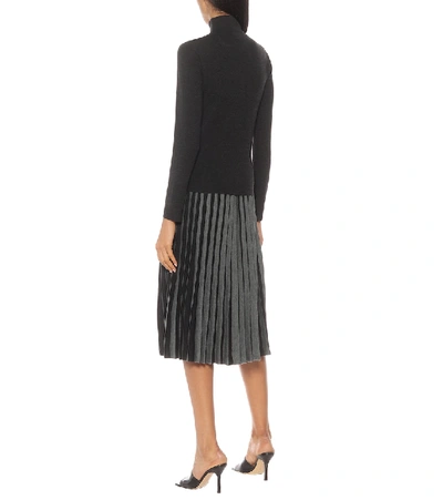 Shop Agnona Stretch-wool Turtleneck Sweater In Black