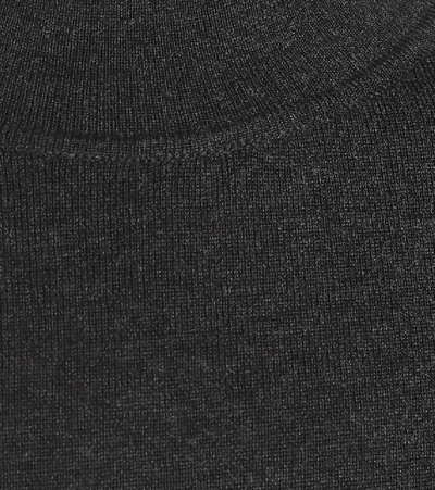 Shop Agnona Stretch-wool Turtleneck Sweater In Black