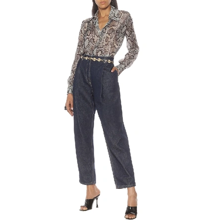 Magda Butrym High-rise Straight Jeans In Blue