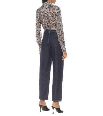 Magda Butrym High-rise Straight Jeans In Blue
