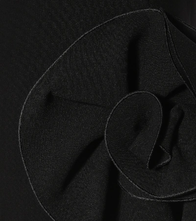 Shop Magda Butrym Wool-blend Minidress In Black
