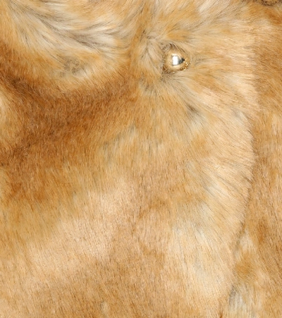 Shop Chloé Faux Fur Vest In Brown