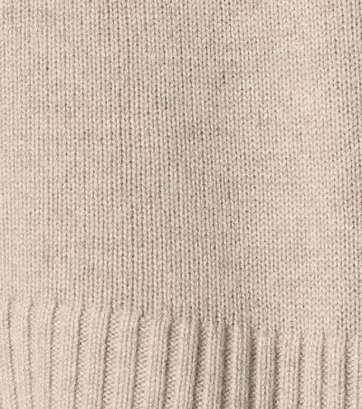 Shop Max Mara Getti Wool And Cashmere Sweater In Beige