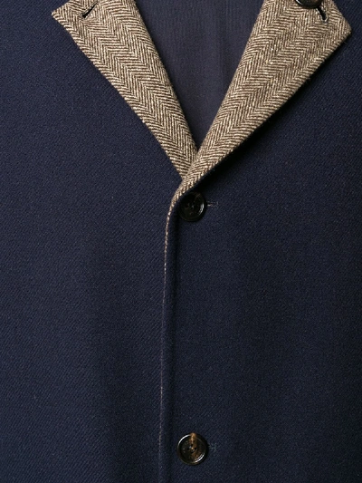 Shop Brunello Cucinelli Wool Coat In Blue