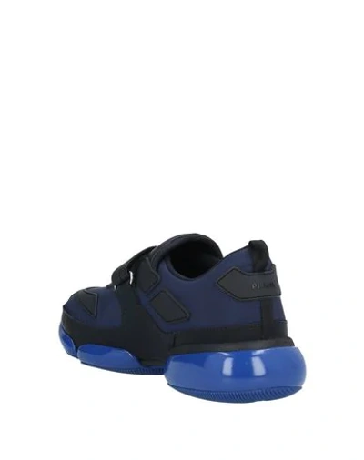 Shop Prada Sneakers In Dark Blue