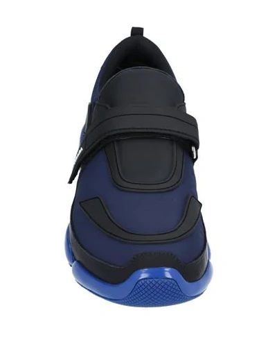 Shop Prada Sneakers In Dark Blue