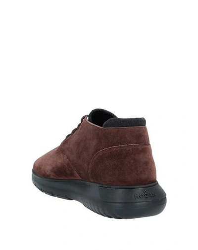 Shop Hogan Man Ankle Boots Khaki Size 7.5 Soft Leather In Beige