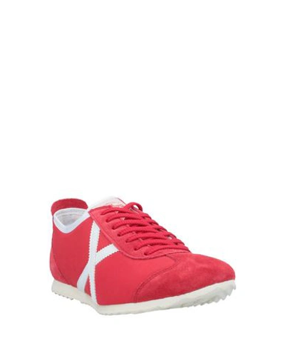 Shop Munich Sneakers In Red