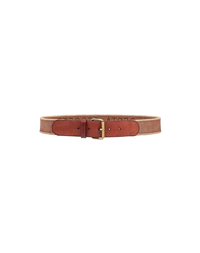 Shop Alberta Ferretti Belts In Dark Brown