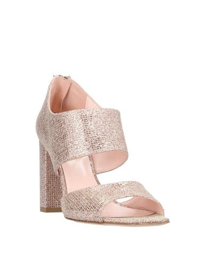 Shop Anna F Sandals In Pastel Pink