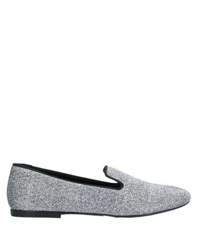 Shop Atos Lombardini Loafers In Silver