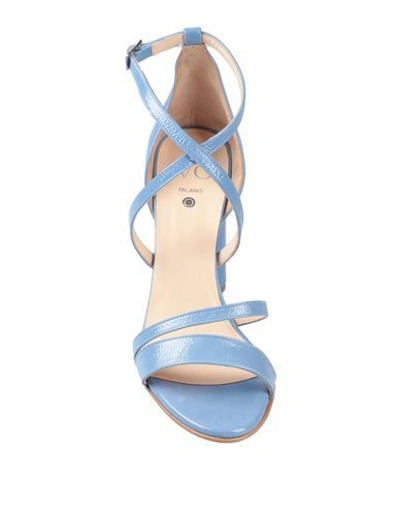 Shop Wo Milano Sandals In Sky Blue