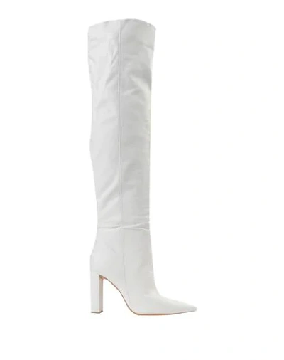 Shop Alexandre Birman Knee Boots In White