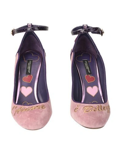 Shop Dolce & Gabbana Pumps In Light Purple