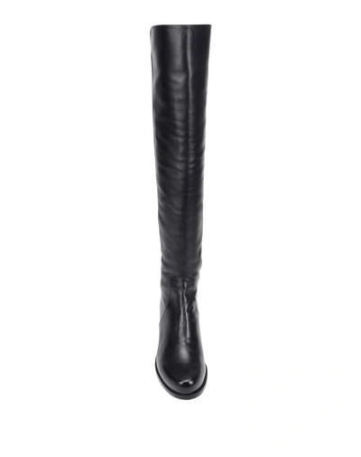 Shop Stuart Weitzman Woman Boot Black Size 7.5 Soft Leather, Textile Fibers